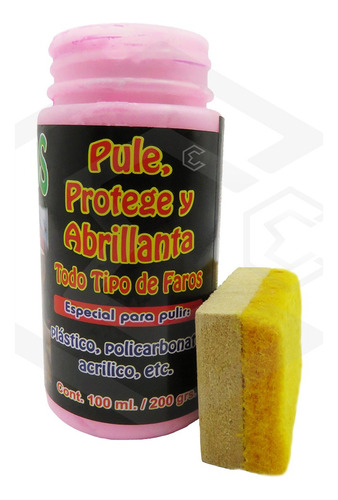 Pulidor Para Faros Y Calaveras Excelente Acabado 200grs. T