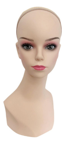 Cabeza De Maniquí De Práctica Con Maquillaje, Resistente,
