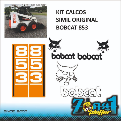 Calcos Simil Original Bobcat 853