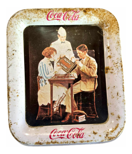 Charola Vintage Antigua Coca Cola Años 70's