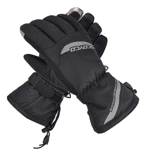 Guantes Largos Moto Scoyco Softshell Invierno Nieve Marelli Color Negro Talle XL
