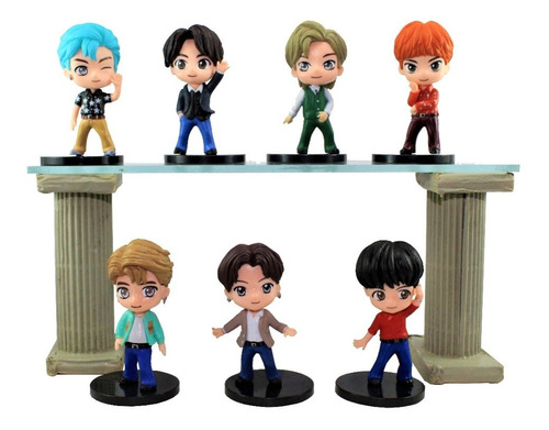 Bts Muñecos Figuras Set X7 Unidades K-pop Kpop