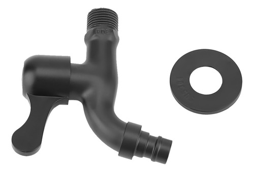 Grifo De Pared De Acero Inoxidable 304, Color Negro