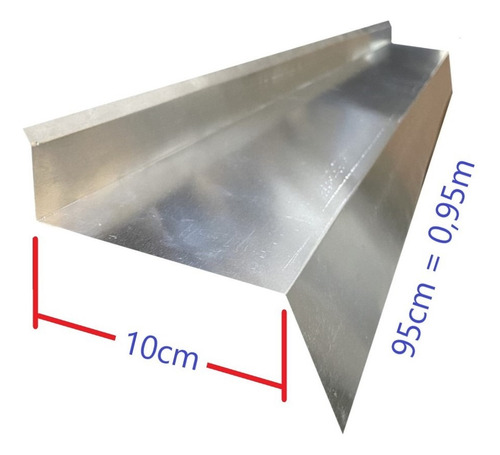 Kit 3pçs C/ 95cm Rufo Aluminio Corte 20cm P/ Fazer Algerosa
