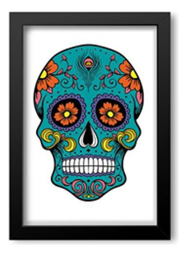 Quadro Decorativo Caveira Mexicana 2 Mdf 30x45cm