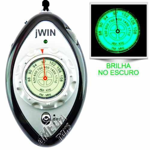 Mini Rádio Sintonia Am/fm Jwin Jx-m3 Com Acessórios Promoção