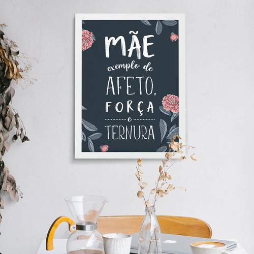 Quadro Decorativo Mãe É Exemplo Dia Das Mães 20x30 Cm