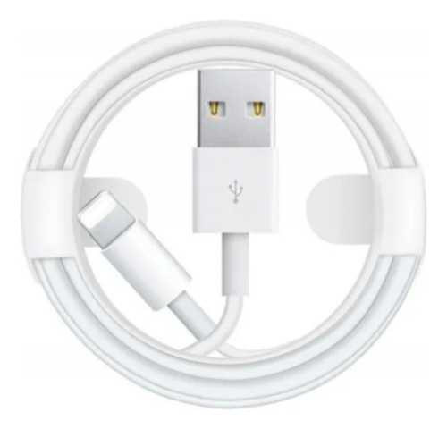 Cabo Usb Carregador P/ iPhone 8 X Xr Xs 11 12 13 Pro iPad Cor Branco