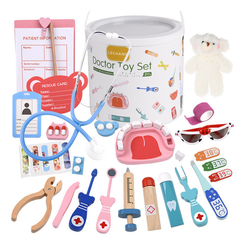 Cubo Para Niños Pequeños Con Forma De Jeringuilla Doctor Kit