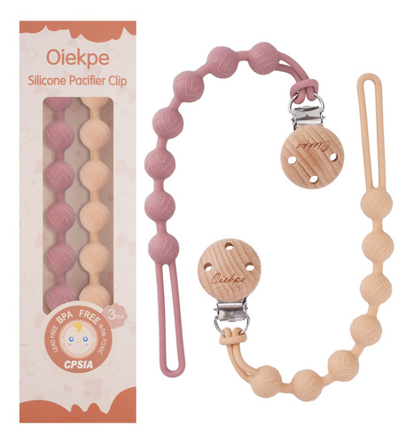 Clips Para Chupetes Para Bebés, Niños Y Niñas, 100% Sili.