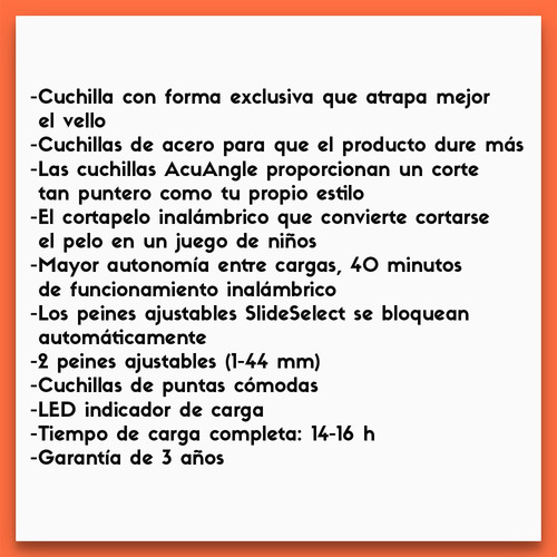 Remington Hc5300 Corta Cabello Precision Cuchillas Acero