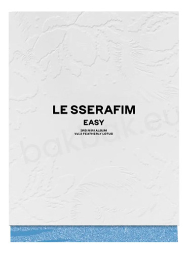 Álbum Kpop Le Sserafim-[easy], 3rd Mini Álbum, Versión Azul