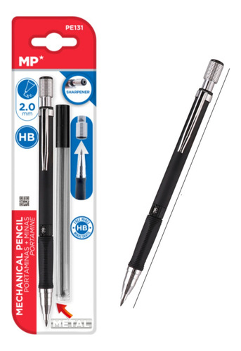 Portaminas Minas 2.0 Mm1 Color Negro