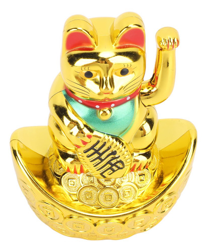 Fortune Cat Gold Waving Arm Cat Funciona Con Pilas