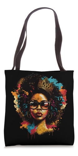Arte Colorido Black Queen Afro Melanin Dripping Juneteenth B