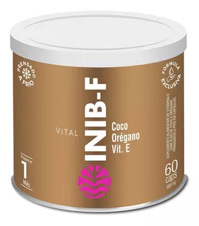 Suplemento Em Cápsulas Vital Âtman Inib F Vitaminas E Minerais Em Frasco De 60ml 60 Un