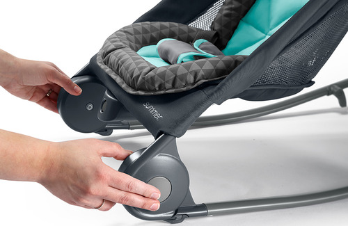 Silla Bouncer Con Vibración Y Mecedora 2en1 Duo Summer 01953 0001-negro