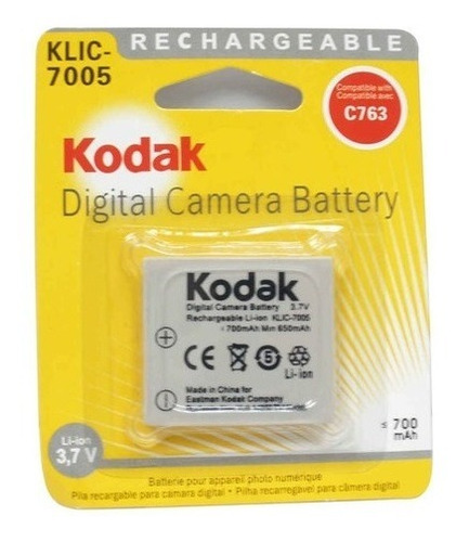 Batería Kodak Klic 7005 Camara Recargable Pila