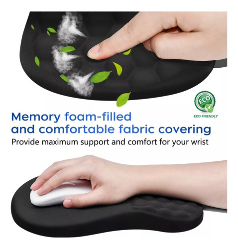 Mouse Pad Ergonômico Com Suporte De Pulso E Design