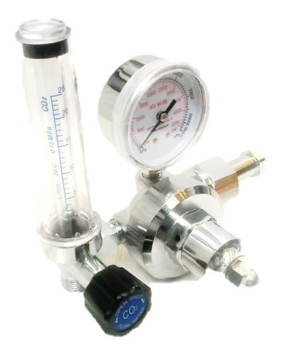 Imagen 1 de 6 de Regulador Co2 Con Flujometro Modelo C-198