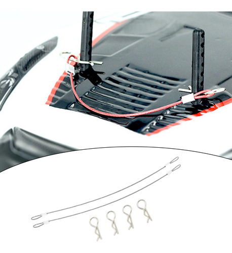 2 Rc Body Clips R Pins Para 1/10 1/8 Scale Rc Crawler Car