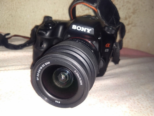 Sony A65 Lente 18-55 5k Cliks Caixa E Acessórios