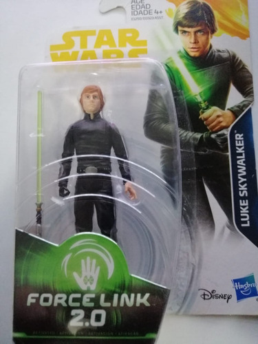 Star Wars Figura Luke Skywalker Force Link 2.0 3.75 Pulgadas