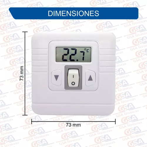 Termostato Ambiente Digital Programable A Pila Para Caldera - GSA Térmicos