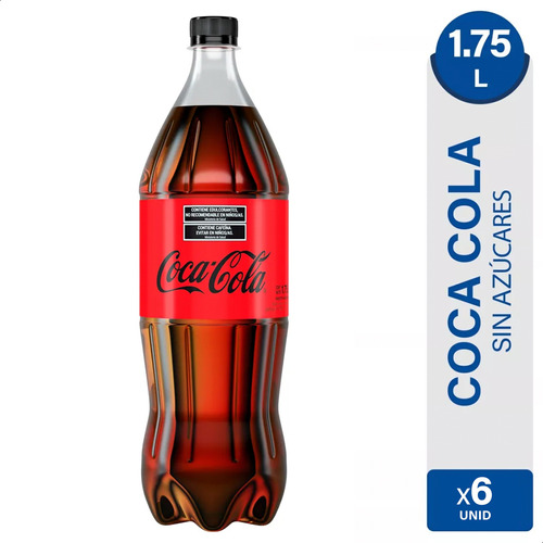 Coca Cola Sin Azucar Gaseosa Dietetica Pack X6 - 01mercado