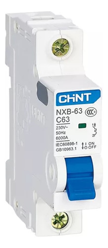 Interruptor Termomagnético 1 Polo 3a Riel Din 6ka C Chint