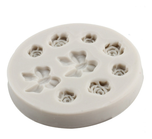 4pcs Molde Silicona Fiesta Del Bebé Oso Lazo Fondant Resina