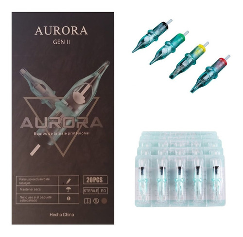 Cartuchos Para Tatuar Aurora 20 Piezas Magnum