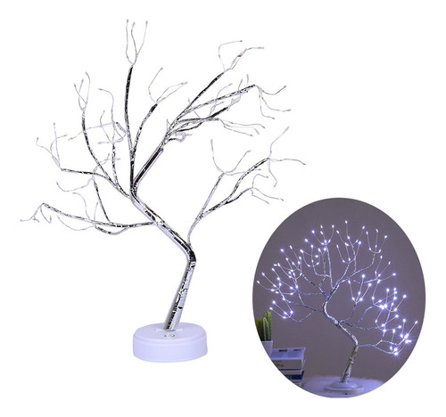 L Cadena De Luces Ible Copper Wire Tree Con Control, Usb/aa
