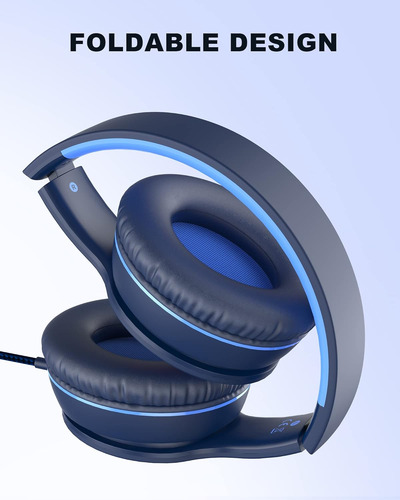 Auriculares Supraaurales Elecder I45 Con Microfono, Plega...