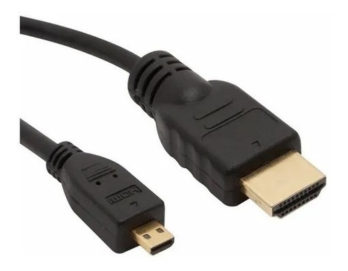 Imagen 1 de 1 de Cable De Video Hdmi Macho A Micro Hdmi Macho 1.8mts