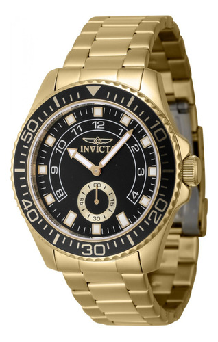 Reloj Para Hombres Invicta Pro Diver 47131 Oro