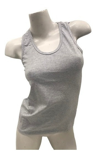 Remera Musculosa Lisa Deportiva Viscosa Mujer Mariene 1125