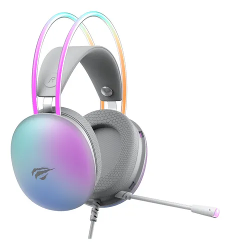 Auriculares para jugadores Havit Gamenote H2037d Rgb blancos