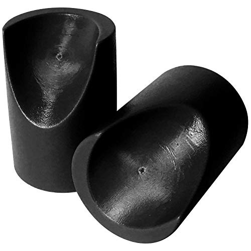 8 Black Folding Chair Vtip Stabilizer Caps, 7/8 Inch Id...