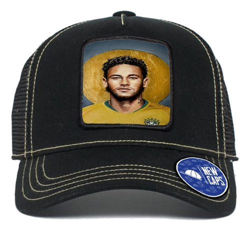 Gorra Trucker Tela Premium Parche Neymar New Caps Oficial