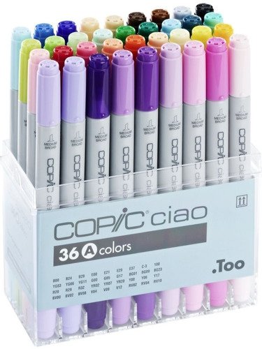Copic Ciao - Set 36 Marcadores Color A