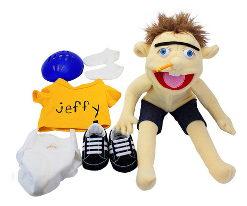 . C Accesorios For Fiestas Jeffy Marioneta De Mano Peluche