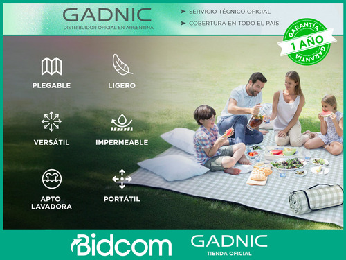 Lona Playera Gadnic Impermeable Manta De Picnic Plegable