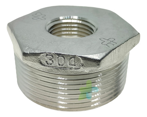 Conexión Reducción Bushing De 1 1/2 A 1/2 Acero Inoxidable