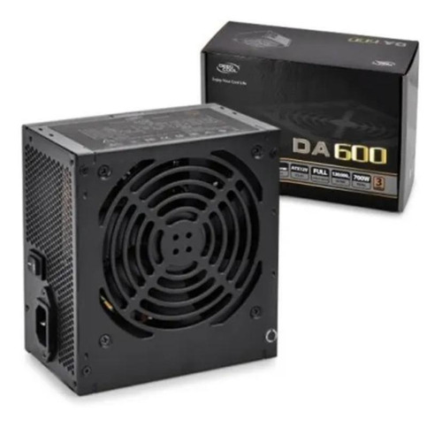 Fonte de alimentação para PC Deepcool DA600 600W  black 100V/240V