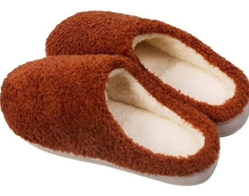 Pantufla Corderito Lisas Súper Abrigadas Suela De Goma