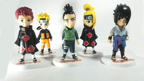 Naruto Colección X 5 Figuras Con Base