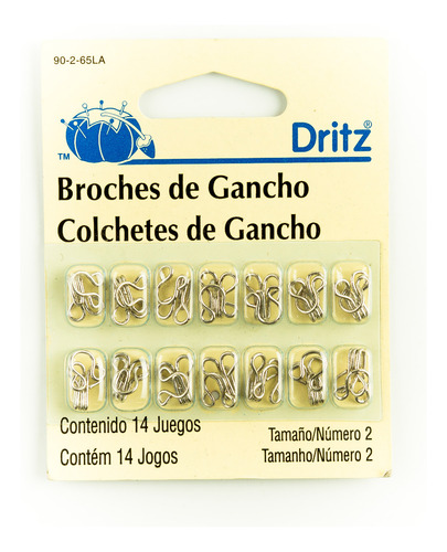 Broche De Gancho Níquel Dritz 14 Juegos No. 2
