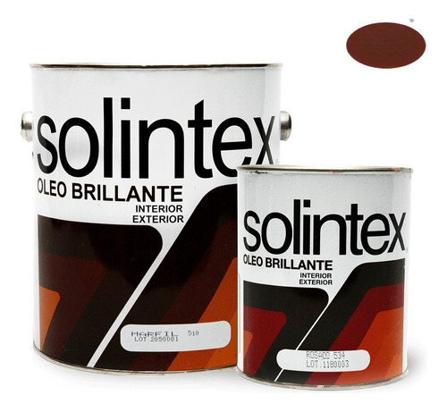 Pintura Oleo Brillante 500 Encina 522 1/4 Galon Solintex