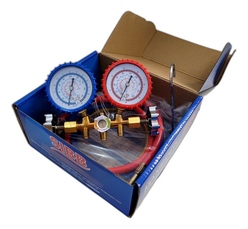 Manifold Gas R22 R12 R134a R404a Com Mangueira 90cm Sibb.